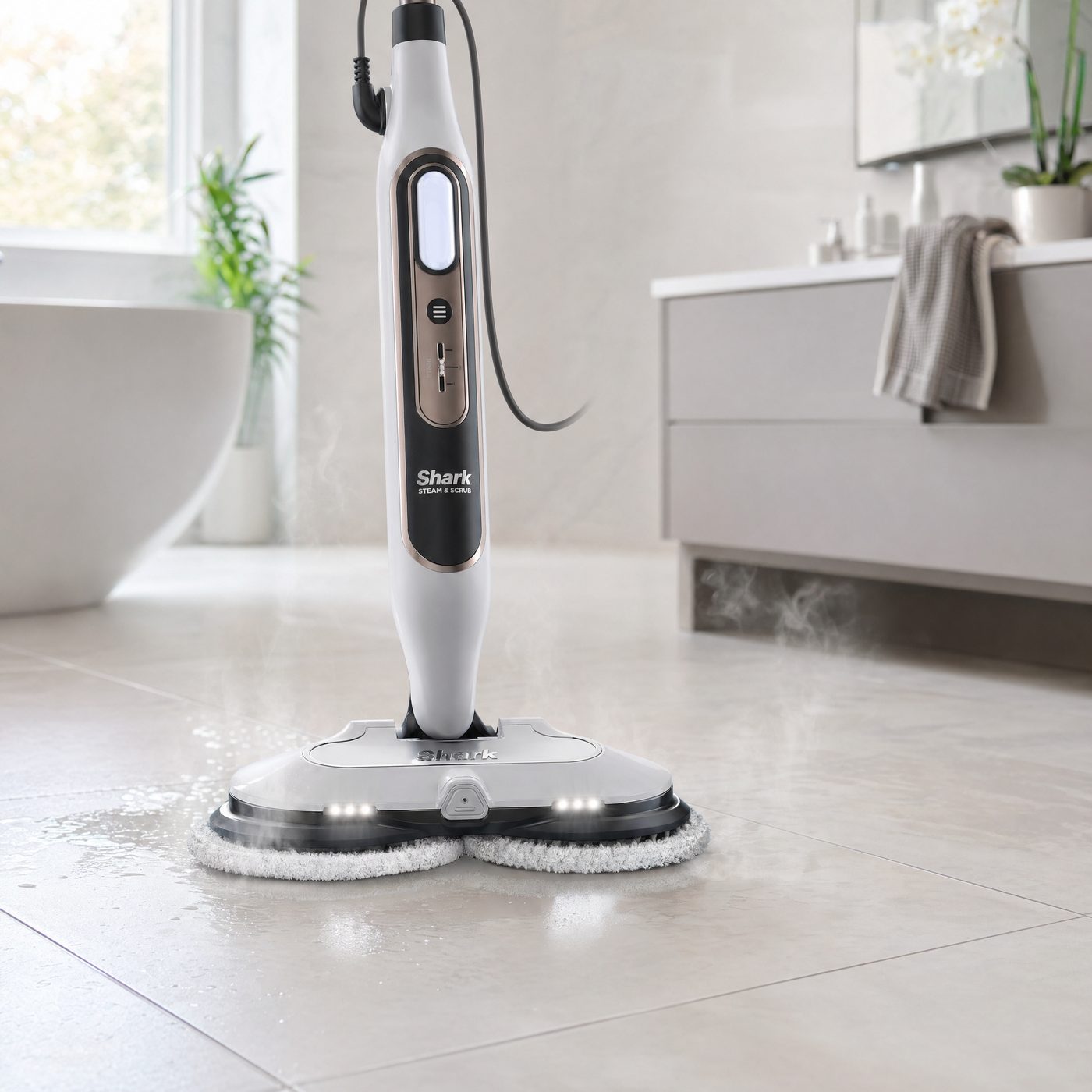 Limpeza profunda com vapor.